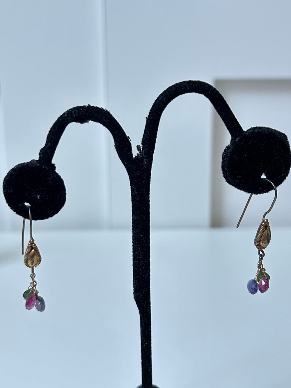 Robindira Unsworth Semi-Precious Stone 14k gold vermeil Earrings